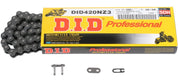 DID 420NZ3 Super Non-O-Ring Chain 120 Links Gold/Black for ATV/UTV