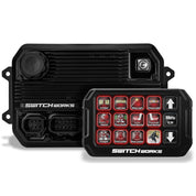 Switch Works Alpha12 Digital Smart Switcher with 12-Outputs and Rollcage Mount With 10ft Power Cable For ATV/UTV