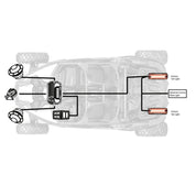 Switch Works Tango2 Turn-Signal Kit with All-In-One Controller and Taillight Integration For Kawasaki KRX1000 2020-2024