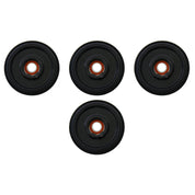 4 Front Rail Black Idler Wheels BOMBARDIER/SKI-DOO Mach Z 1000 Adr. X RT 06-07