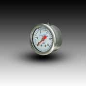 Intellitronix Fuel Pressure Analog Gauge 15 PSI - Silver/Blue