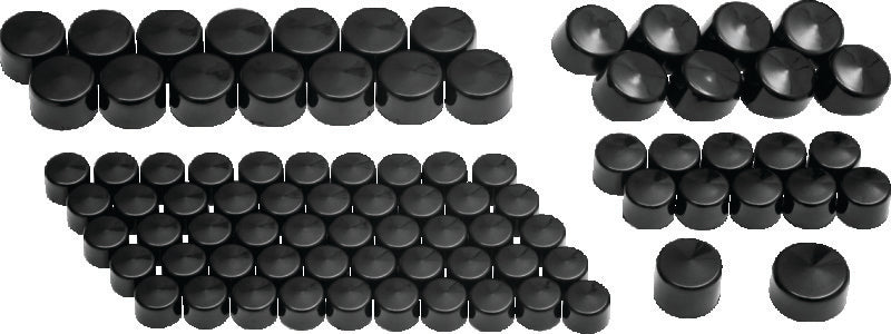 Kuryakyn Gloss Black Kool Kaps Engine Kit 2452