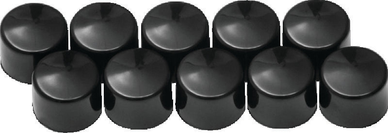 Kuryakyn Gloss Black 1/4in Allen-Head Kool Kaps (10-Pack) 2457