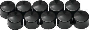 Kuryakyn Gloss Black 1/4in Allen-Head Kool Kaps (10-Pack) 2457