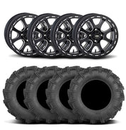ITP Tsunami 15" Matte Black Wheels And Cryptid Tires [32x10-15]