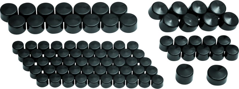 Kuryakyn Gloss Black Kool Kaps Engine Kit 2465