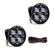 Baja Designs Auxiliary LED Light Pod Pair Squadron-R Series SAE Pattern Clear Lens Universal 247802