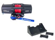Viper V2 UTV Winch Kit 4500 lb Standard Spool With 40 Feet Red Synthetic Rope With Mount For Kawasaki Mule PRO DXT/FXR/FXT 2015-2018