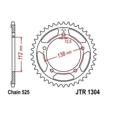 Steel Rear Sprocket 38T for Street HONDA VT750 Shadow C/CD/CD2 1998-2003