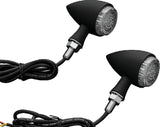 Kuryakyn Matte Black Torpedo Indicator LED Amber/Red Lights Rear -Brake 2509