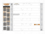 252 Pitch Template Two Ply Tracks