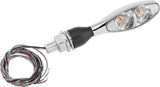 Kuryakyn Chrome Micro 1000 Dual-Function LED Light Clear Lens Red/Red/Amber