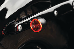 Kuryakyn Satin Black Bullet 1000 White/Amber Clear Lens 2555