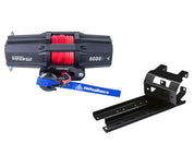 Viper V2 ATV Winch Kit 3500 lb Standard Spool With 40 Feet Black Synthetic Rope With Mount For Polaris Sportsman Models 2005