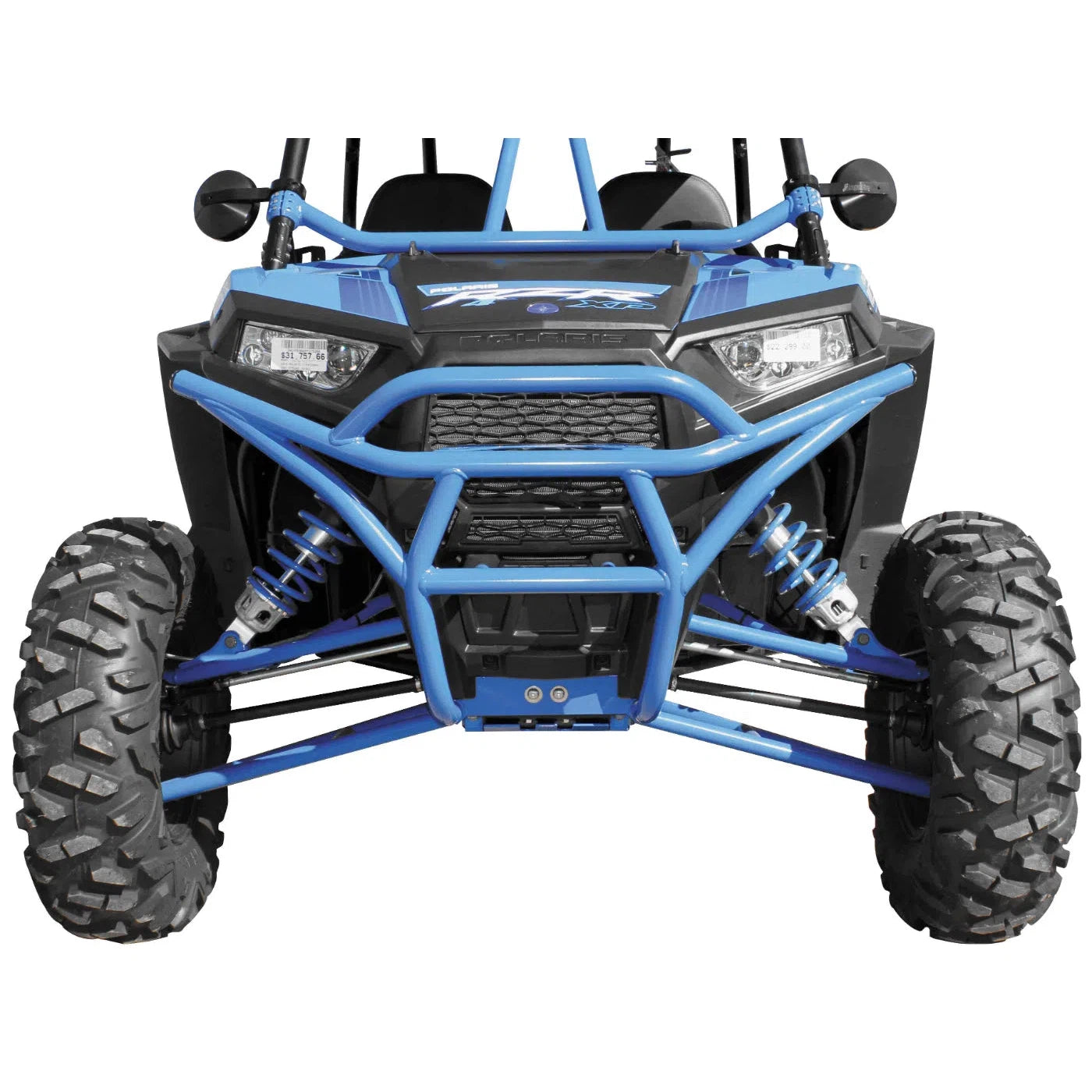 DragonFire Racing RacePace Front Bumper for RZR XP 1000 and RZR 900 Models - Blue  - 01-1114