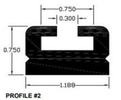 SPI Black Slide Runner Profile 2 56" 102-56-80