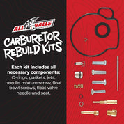 All Balls Racing Carburetor Rebuild Kit Racing Course Only 26-1306