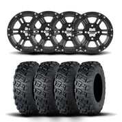 ITP SS212 14" Matte Black Wheels And Versa Cross XTR Tires [32x10-14]