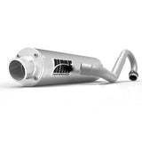 Silenciador HMF Kawasaki Brute Force 750/650i 05-13, sistema de escape completo de alto rendimiento cepillado, tapa de extremo abatible
