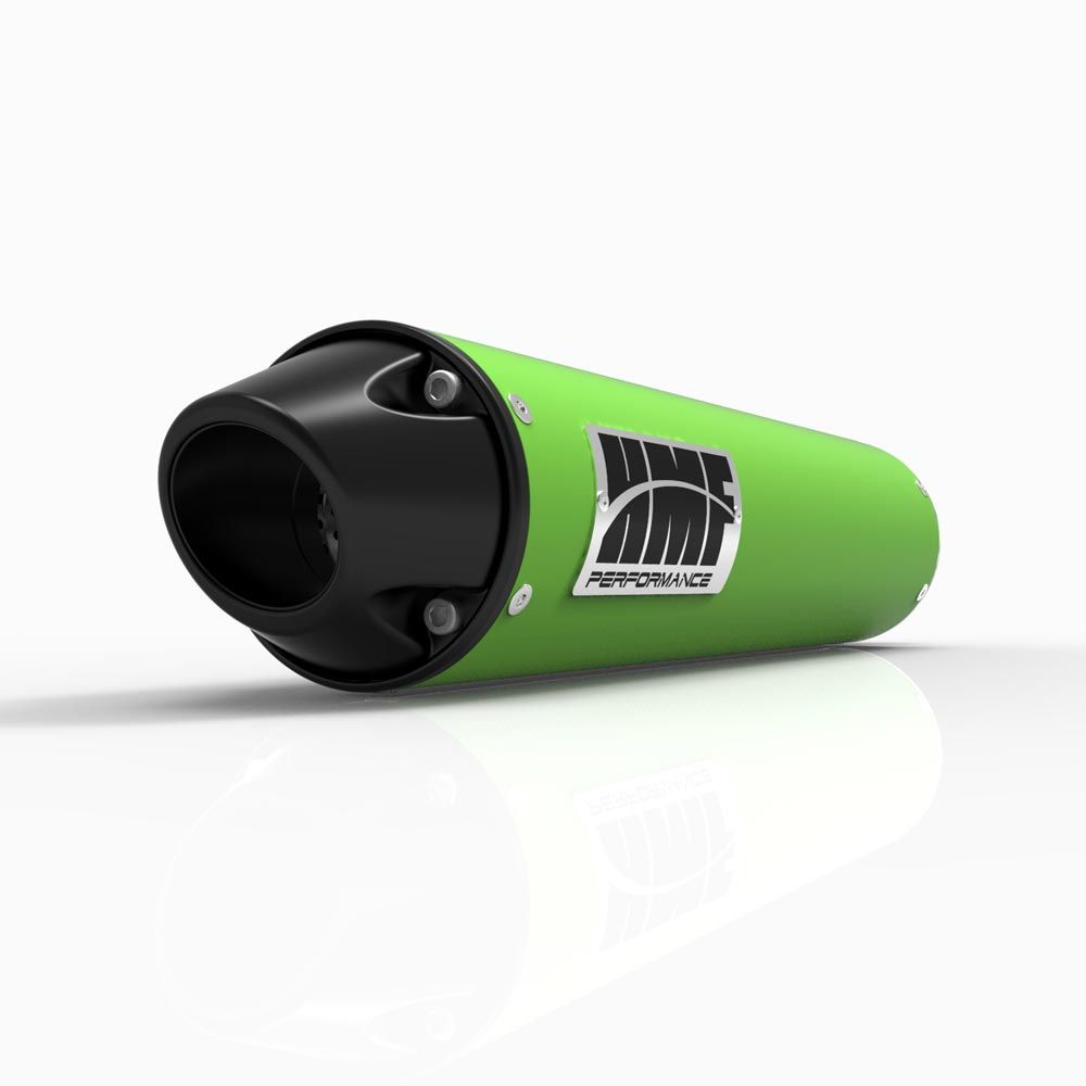 HMF Muffler Kawasaki KFX 450R 08-14 Green Performance Slip On Exhaust Black Euro End Cap