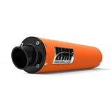 HMF Muffler Kawasaki KFX 700 04-10 Orange Performance Slip On Exhaust Black Turn Down End Cap