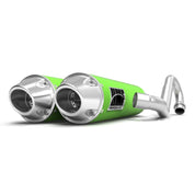 HMF Muffler Kawasaki KFX 700 04-10 Black Performance Dual Full System Exhaust