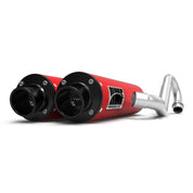 HMF Muffler Kawasaki KFX 700 04-10 Black Performance Dual Full System Exhaust
