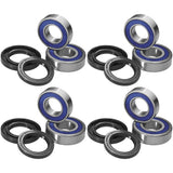 QUADBOSS Front and Rear Wheel Bearing Kits for Polaris RZR XP 4 1000 2014-2016