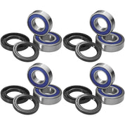 QUADBOSS Front and Rear Wheel Bearing Kits for Polaris RZR XP 4 1000 2014-2016