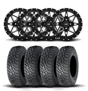 ITP Tornado 15" Matte Black Wheels And Tenacity Tires [32x10R-15]