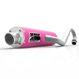 HMF Muffler Kawasaki Brute Force 750 12-14 Pink Performance Full System Exhaust Turn Down End Cap