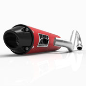 HMF Muffler Kawasaki Brute Force 750 15-24 Red Performance 3/4 Exhaust Black Euro End Cap