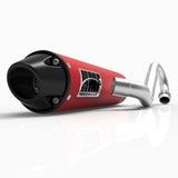 HMF Muffler Kawasaki Brute Force 750 15-24 Red Performance 3/4 Exhaust Black Euro End Cap