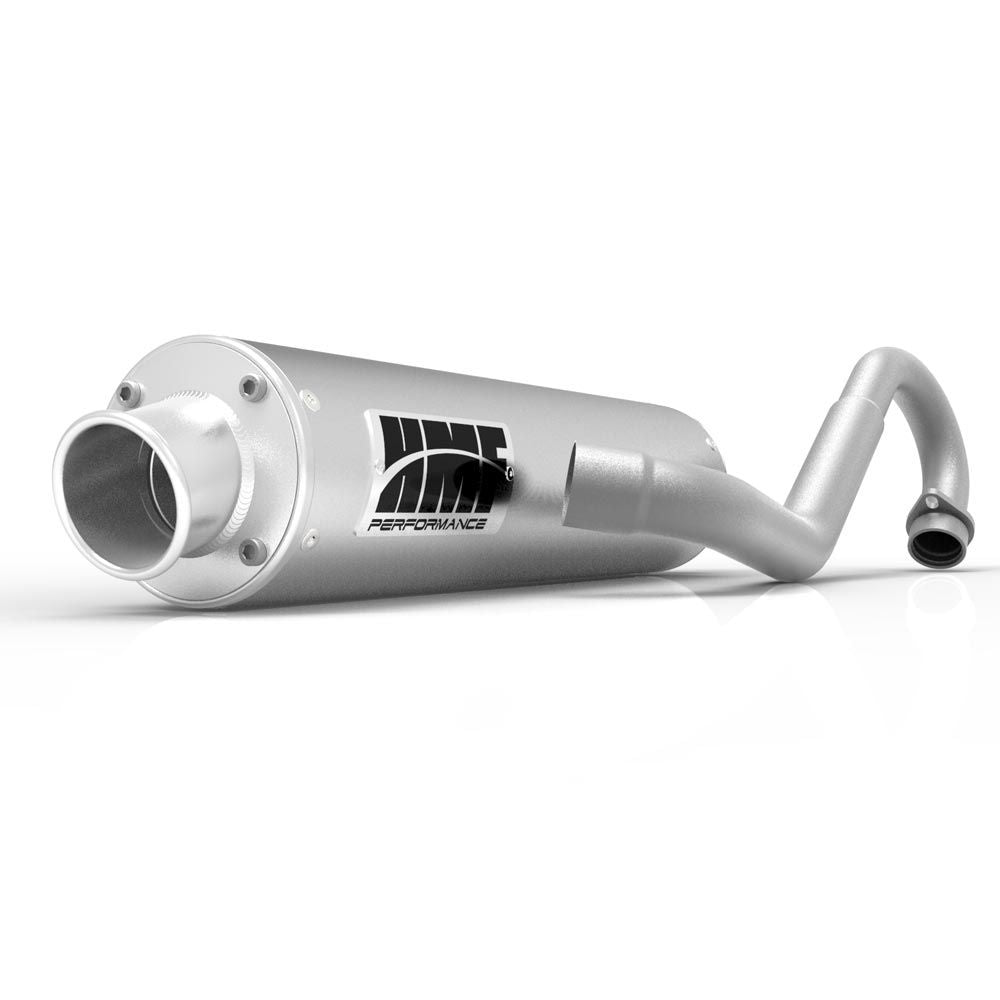 HMF Muffler Kawasaki Brute Force 750 15-24 Brushed Performance Full System Exhaust Turn Down End Cap