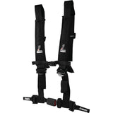 DragonFire Racing Harness Restraint - Black - H-Style - 4-Point - EZ-Adjust - 2" Buckle - 14-0800