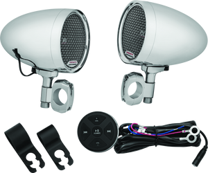 Kuryakyn Chrome Road Thunder Speaker Pods Bluetooth Audio Controller 2712