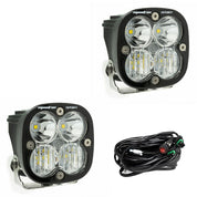 Baja Designs Squadron Sport LED Pair Driving/Combo Lights Kit w/ Wire Harness