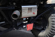 Big Gun ECO Brushed Aluminum Slip-On Exhaust With Black End Tip For Suzuki Quadsport Z400 KFX400