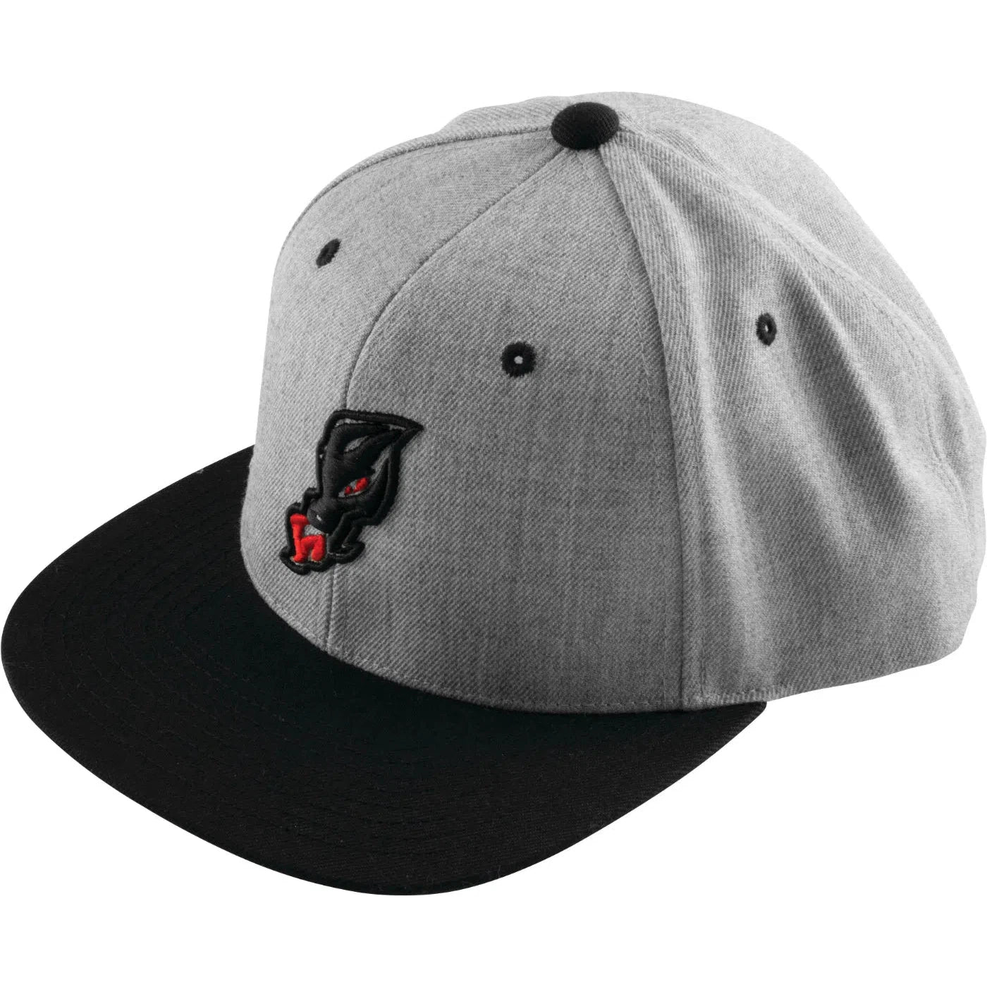 DragonFire Racing Dragon Head Snapback Hat - Grey/Black - 13-0065