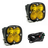 Baja Designs Squadron Sport Amber LED Pair Driving/Combo Lights w/ Wire Harness