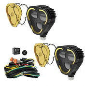 KC HiLiTES FLEX ERA 3 Dual Mode SAE Fog LED Light Pods - 2-Light Master Kit 284