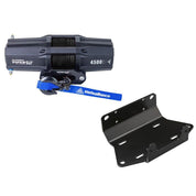 Viper V2 ATV Winch Kit 4500 lb Standard Spool With 40 Feet Black Synthetic Rope With Mount For Yamaha Grizzly 550/700 2009-2014
