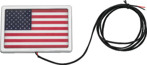 Kuryakyn Chrome Freedom Flag LED 4in X 6in 2891