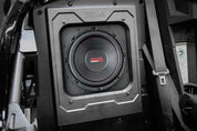 SSV Works Behind Drivers or Passenger Seat Kick L7 Subwoofer Box W/ Front 8" Speaker Pods For Polaris Slingshot 15-21