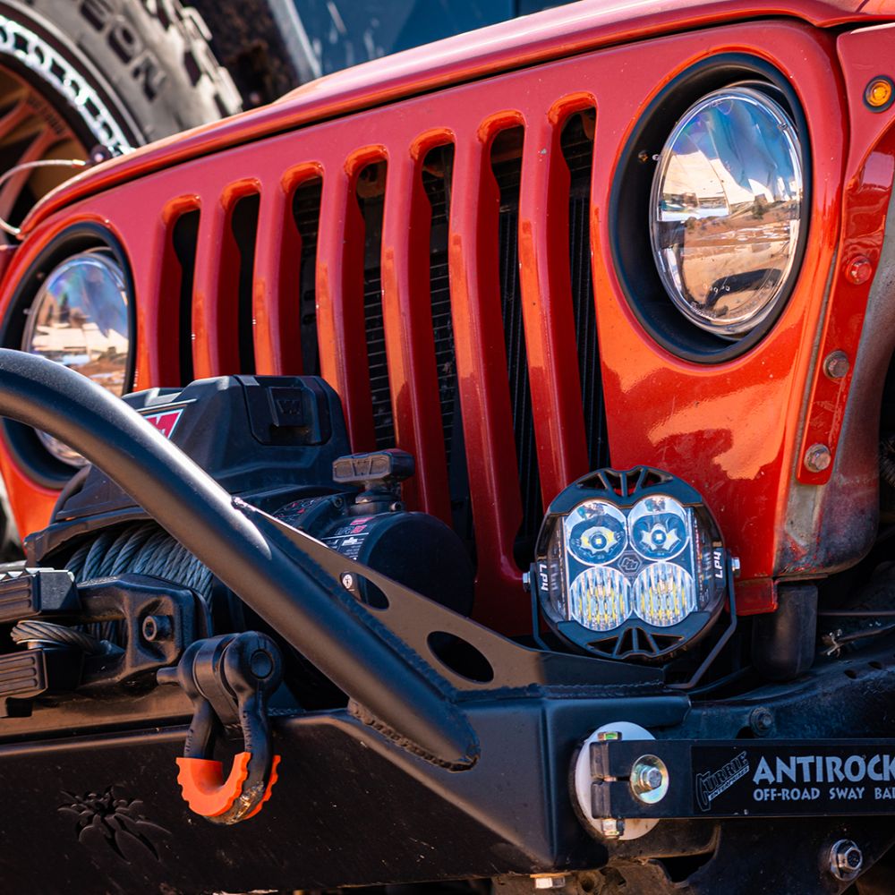 Baja Designs Auxiliary LED Light Pod Baja Amber Backlight LP4 Pro Series Driving/Combo Pattern Baja Amber Lens Universal 290013