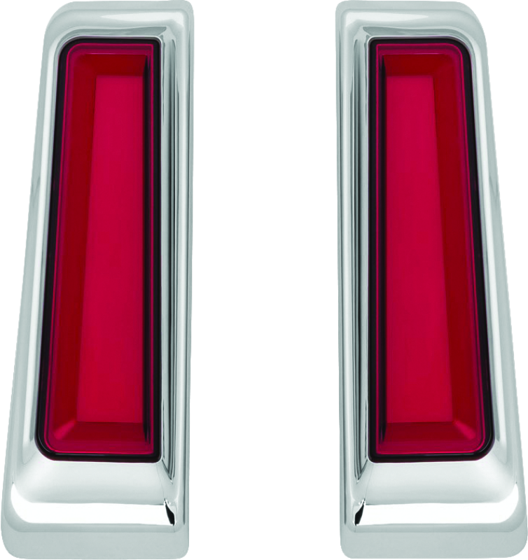 Kuryakyn Chrome Tracer LED Inserts For Saddlebag Supports 2900
