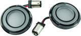Kuryakyn Tracer LED Turn Signal Inserts Red/Red Smoke Lens Rear 2905