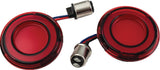 Kuryakyn Tracer LED Rear Turn Signal Insert Red Light Red Lens 1157 2906