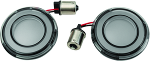 Kuryakyn Tracer LED Rear Turn Signal Insert, Red Light/Smoke Lens 1156 2907