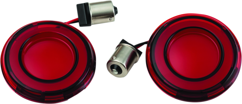 Kuryakyn Tracer LED Rear Turn Signal Insert Red Light/Red Lens 1156 2908